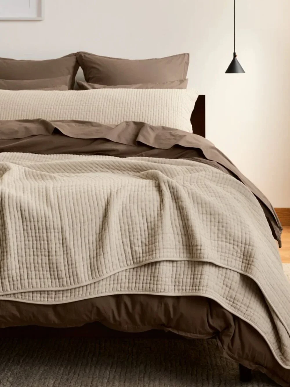 Parachute Air Cotton Coverlet - Size/Queen - Color/Bone